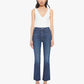 Mother - Hustler Flood Fray Cropped Flare Jeans