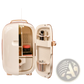 12l Portable Beauty Fridge with Led Display and Rose Gold Accents