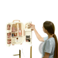 12l Portable Beauty Fridge with Led Display and Rose Gold Accents