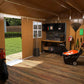 Heavy Duty 12x8 Ft Metal Storage Shed with Windows