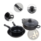 13 Piece Non Stick Cookware Set with Glass Lids