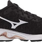 Mizuno Women'S Wave Inspire 16 Knit Running Shoes Black/White Size 6 B Medium Us