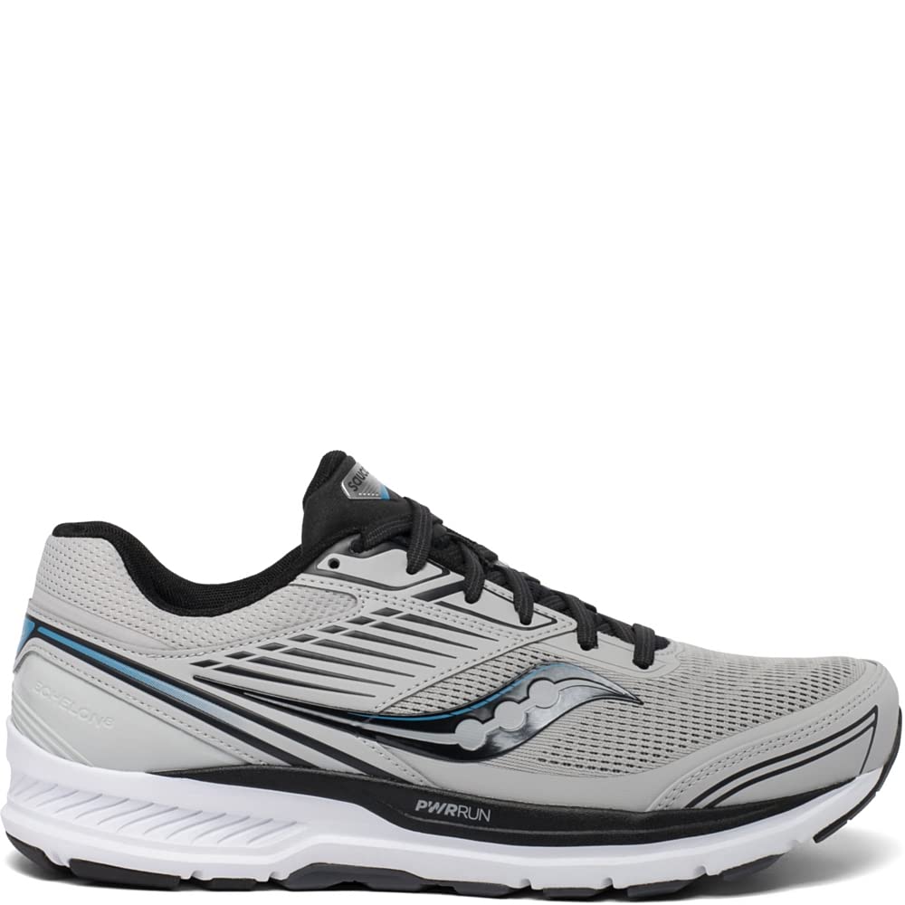 Saucony Mens Echelon 8 Running Shoes Alloy/Black Size 12.5 D Medium Us