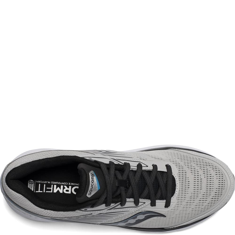 Saucony Mens Echelon 8 Running Shoes Alloy/Black Size 12.5 D Medium Us
