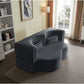 Floor Convertible Sleeper Sofa Bed With 2 Pillows