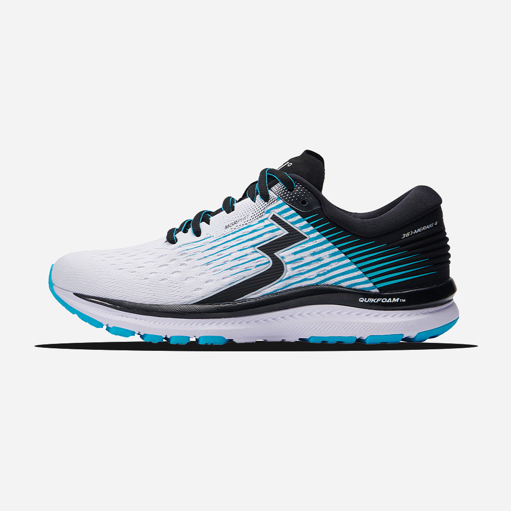 361 Degrees Women'S Meraki 4 Running Shoes White/Scuba Blue