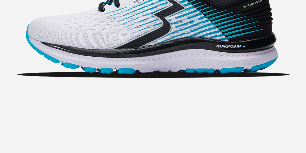 361 Degrees Women'S Meraki 4 Running Shoes White/Scuba Blue