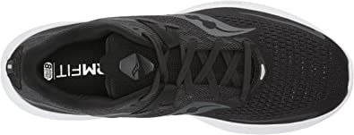 Saucony पुरुषों के राइड 15 रनिंग शूज़ ब्लैक