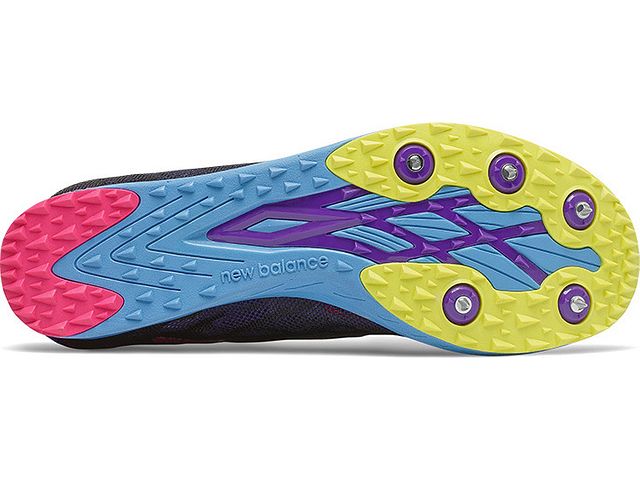 New Balance Men's XC 5K V5 Running Shoes Black/Purple Size 13 D Medium US