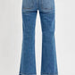 Risen - Full Size Raw Hem Ankle Bootcut Jeans Plus Size