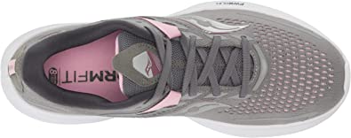 Saucony महिला राइड 15 रनिंग शूज़ अलॉय/क्वार्ट्ज़