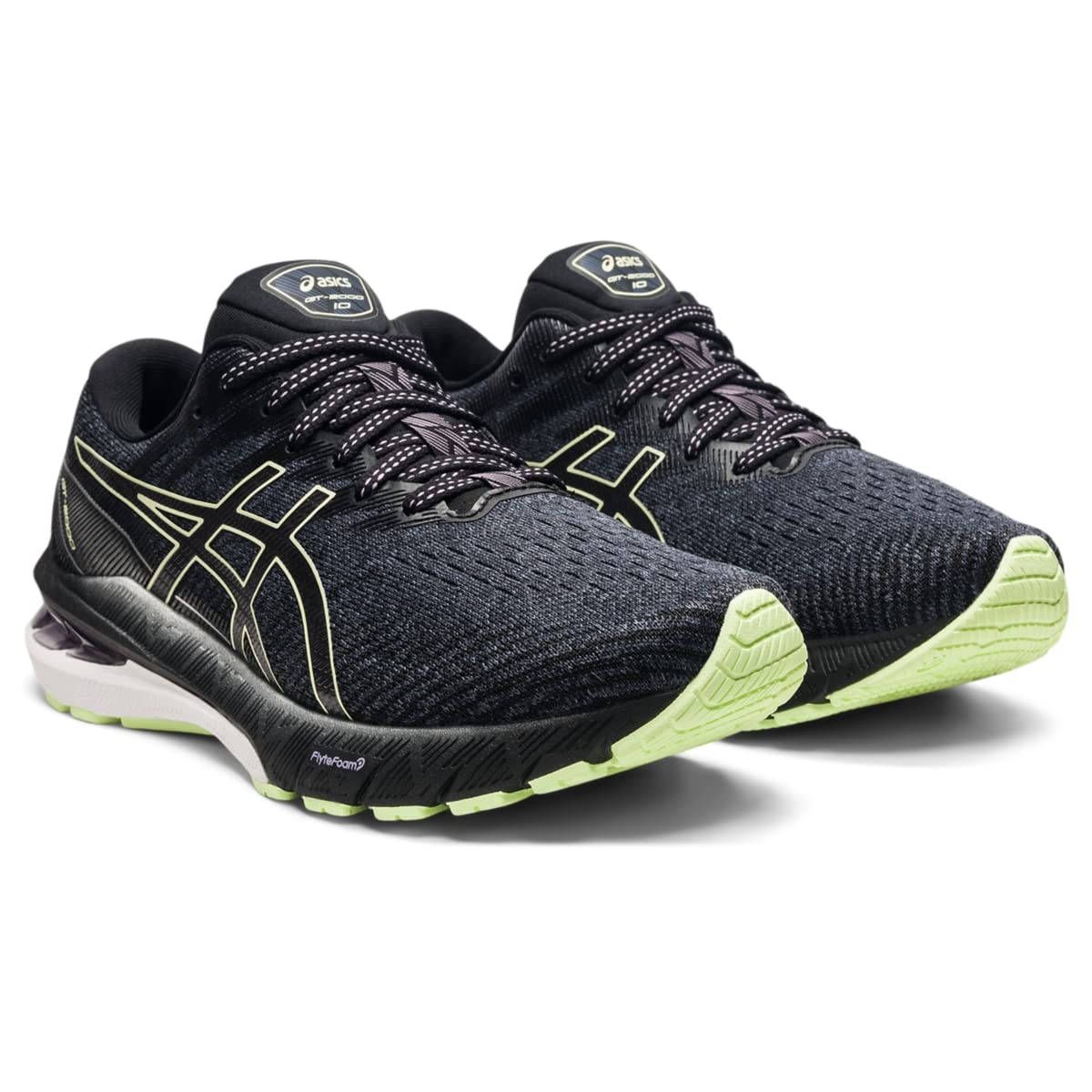 Asics Women'S Gt 2000 10 Running Shoes Soft Black Size 5 B Medium Us