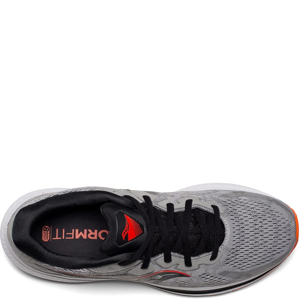 Saucony पुरुषों के ओमनी 20 रनिंग शूज़ अलॉय/फायर साइज़ 8.5 D मीडियम US