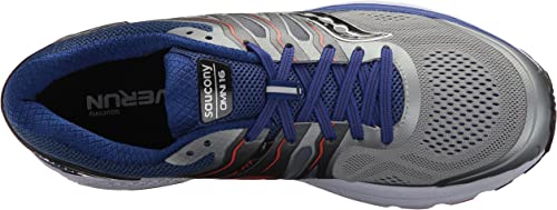 Saucony पुरुषों के ओमनी 16 रनिंग शूज़ ग्रे/नेवी साइज़ 7.5 D मीडियम यूएस