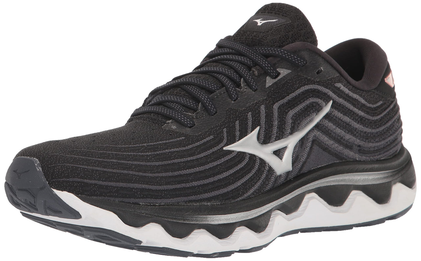 Mizuno महिला वेव होराइजन 6 रनिंग शूज़ सिल्वर साइज़ 6.5 B मीडियम यूएस