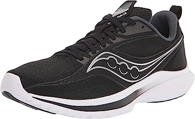 Saucony महिलाओं के लिए किंवारा 13 रनिंग शूज़ ब्लैक/सिल्वर