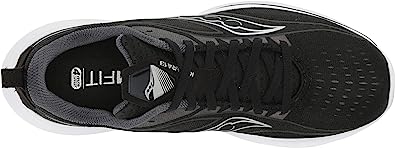 Saucony महिलाओं के लिए किंवारा 13 रनिंग शूज़ ब्लैक/सिल्वर