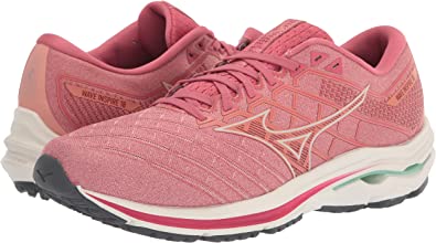 Mizuno महिलाओं के वेव इंस्पायर 18 रनिंग शू रोसेट/स्नो व्हाइट साइज़ 11.5 B मीडियम US