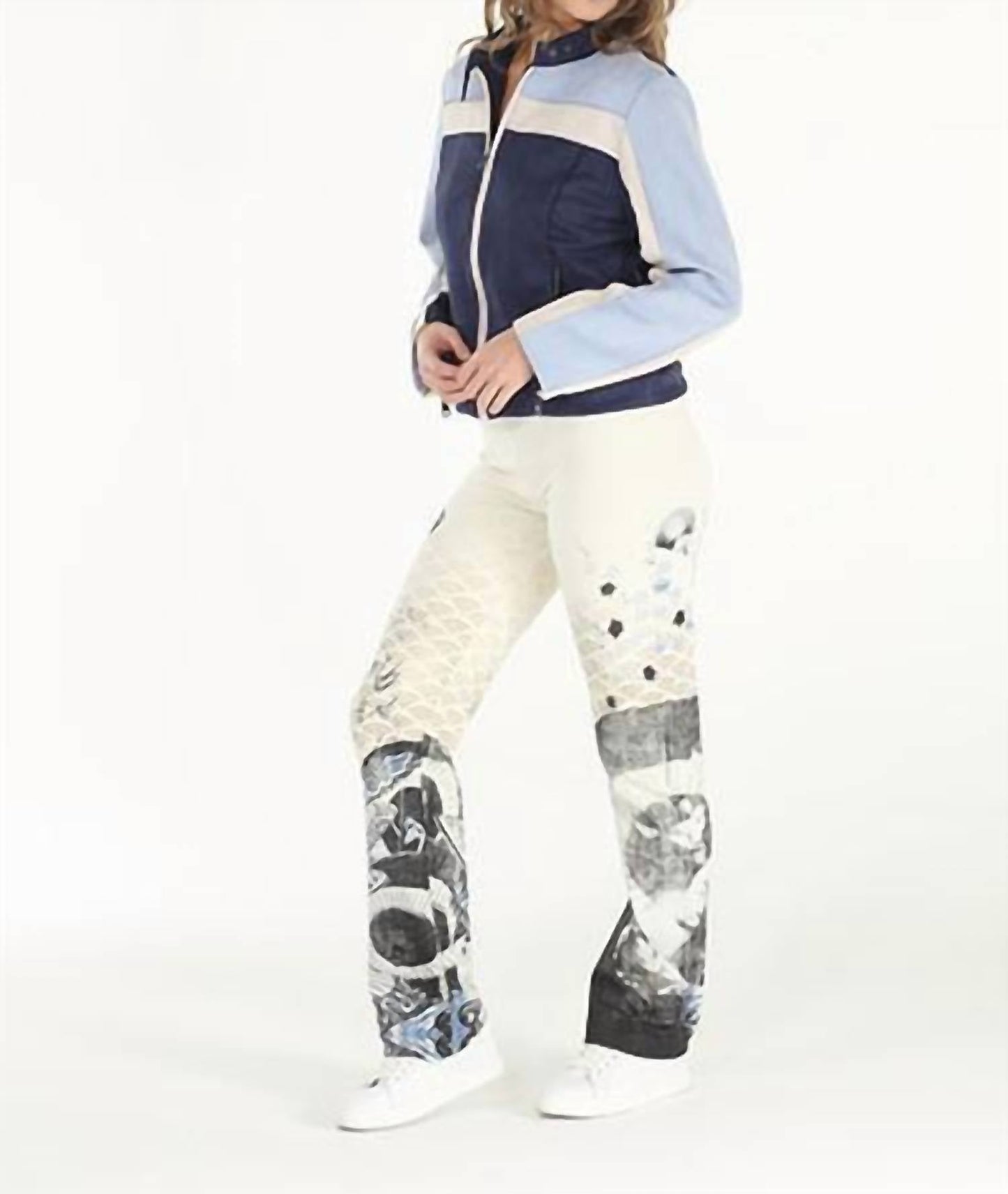 Paparazzi - Stretch French Terry Umbrella Print Lounge Pant With Raw Hem
