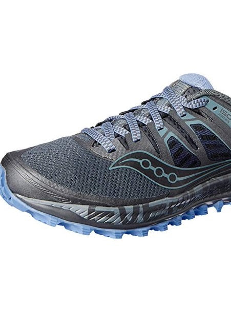 Saucony महिला पेरेग्रिन आईएसओ ट्रेल रनिंग शूज़ गनमेटल साइज़ 11.5 बी मीडियम यूएस