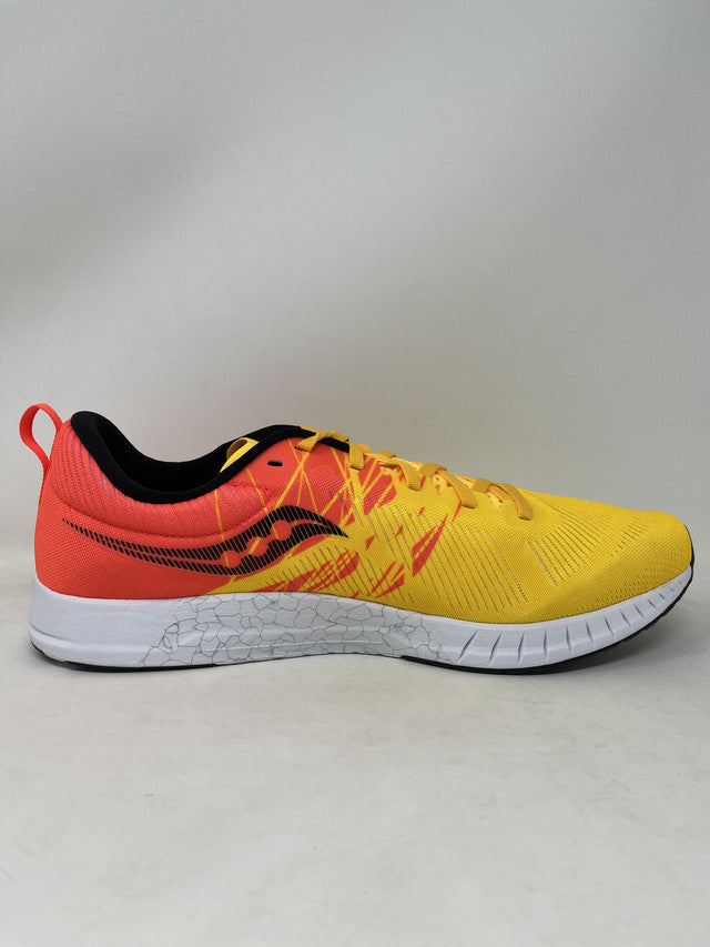 Saucony महिला फास्टस्विच 9 रनिंग शूज़ विज़िगोल्ड/ रेड S