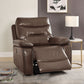 Aashi Leather Gel Match Recliner Chair - Brown