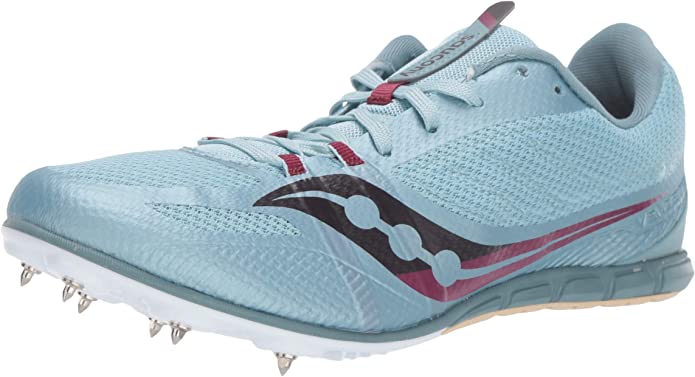 Saucony महिलाओं के वेंडेटा 3 ट्रैक स्पाइक्स स्काई