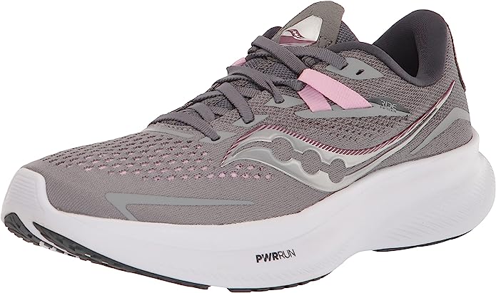 Saucony महिला राइड 15 रनिंग शूज़ अलॉय/क्वार्ट्ज़