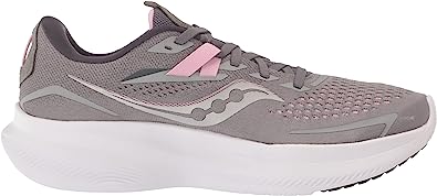 Saucony महिला राइड 15 रनिंग शूज़ अलॉय/क्वार्ट्ज़