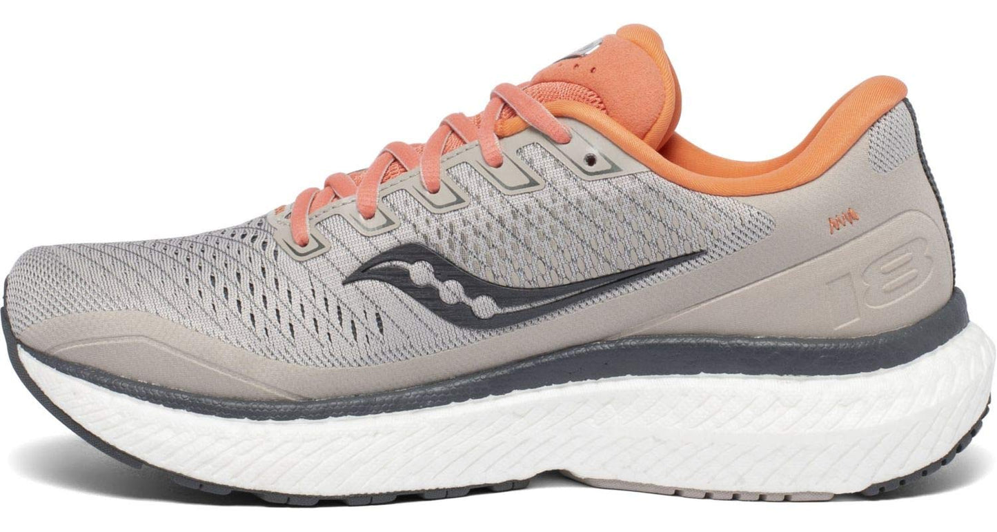 Saucony महिलाओं के ट्राएम्फ 18 रनिंग शूज़ ग्रे साइज़ 12 D वाइड