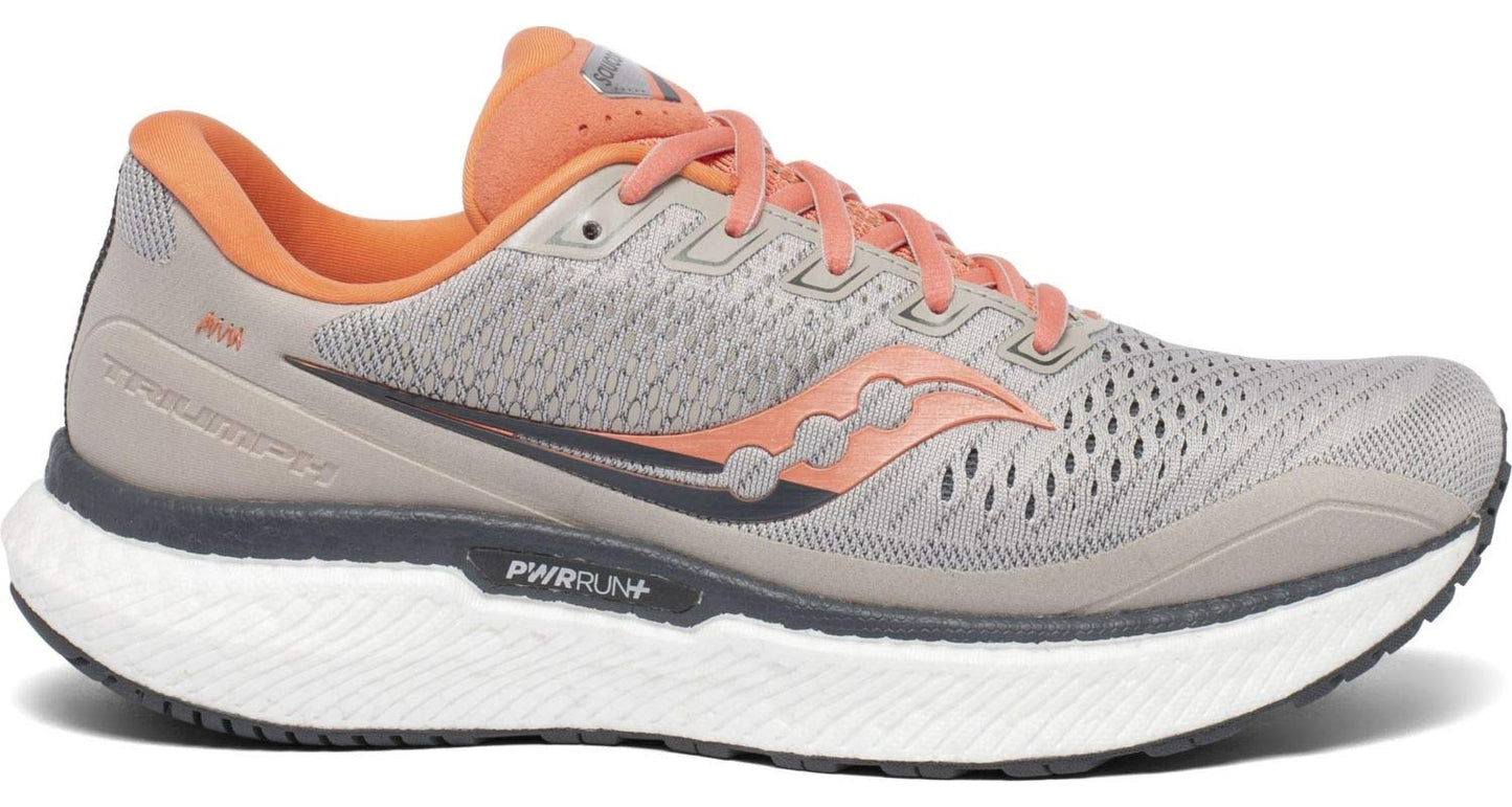 Saucony महिलाओं के ट्राएम्फ 18 रनिंग शूज़ ग्रे साइज़ 12 D वाइड