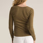 Z Supply - Scarlett Rib Henley Long Sleeve Top