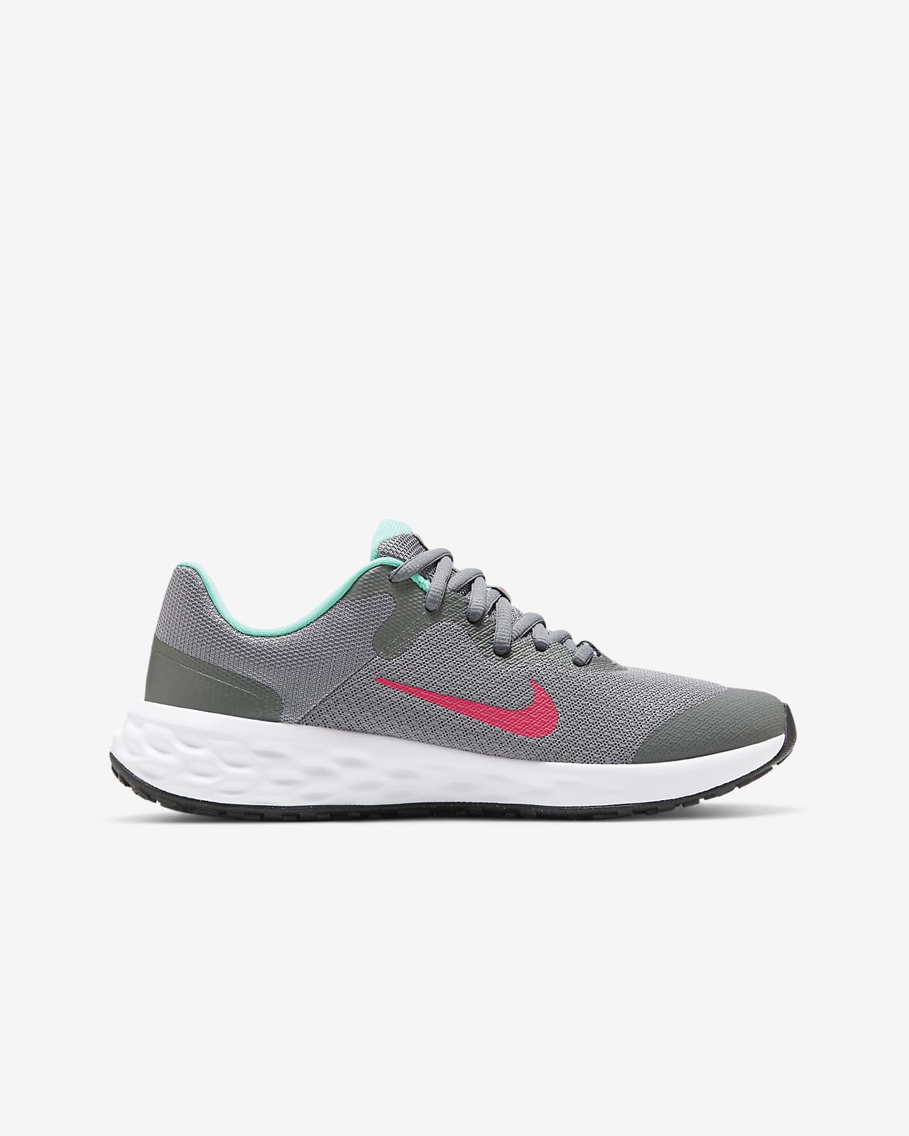 Nike Big Kids Revolution 6 Running Shoes Gray Size 5.5 D Medium
