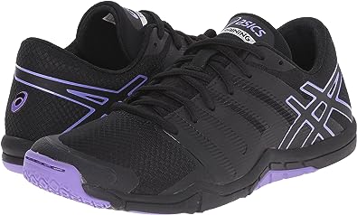 ASICS विमेन मेट कन्विकशन फिटनेस शूज़ ब्लैक साइज़ 7 B मीडियम