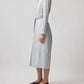 Atm - Mixed Stripe Shirting Belted Shirt Dress