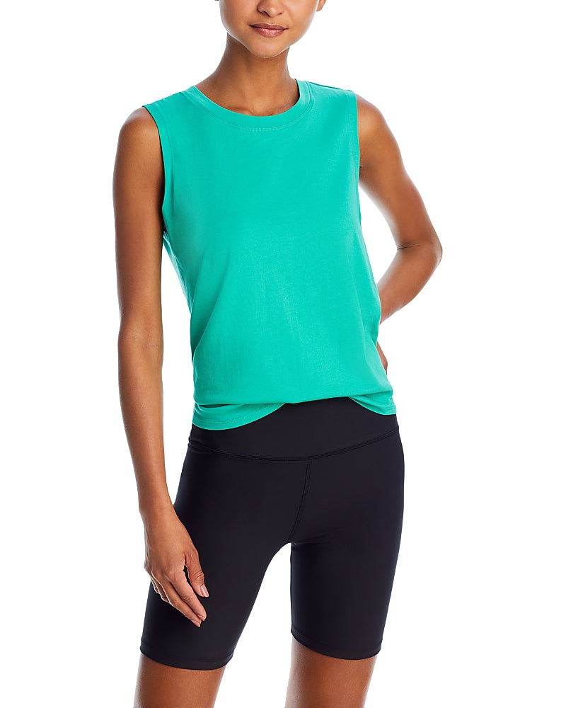 Aqua Athletic Scallop Hem Tank Top