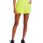 Aqua Flat Front Windbreaker Shorts