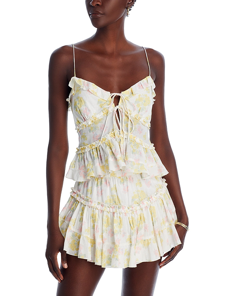 LoveShackFancy Lavetta Top Sherbert Sunrise Size L
