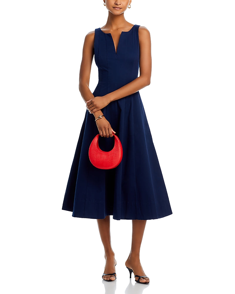 Aqua Paneled Midi Dress