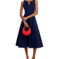 Aqua Paneled Midi Dress