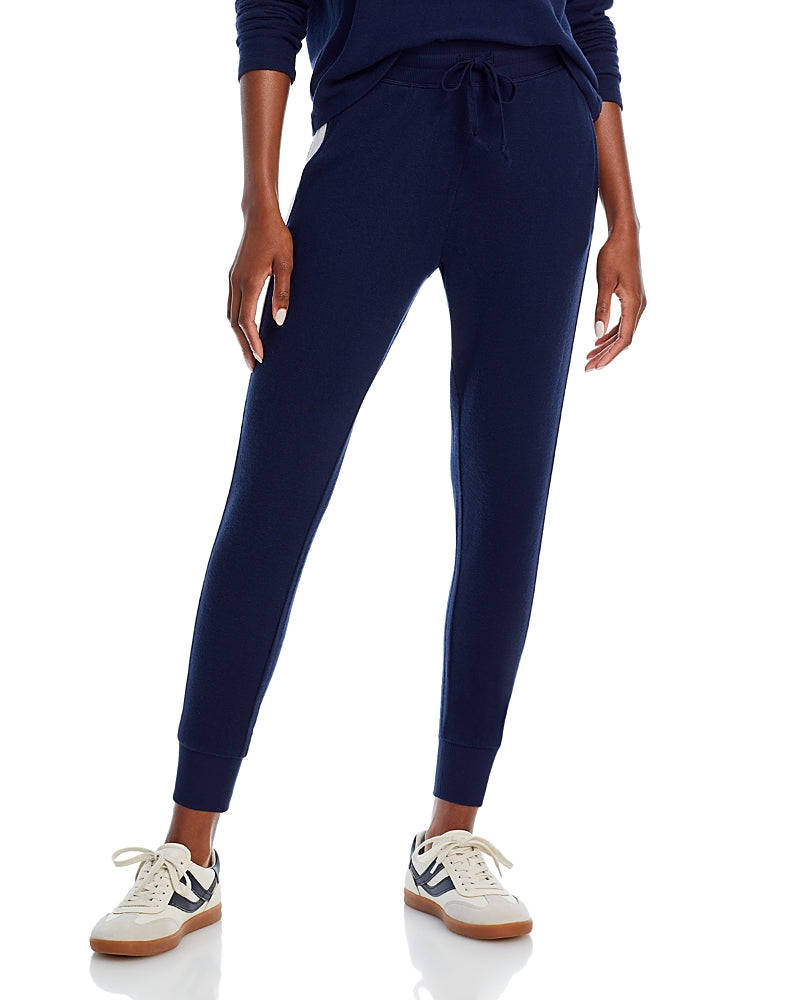 Aqua Athletic Side Stripe Knit Sweatpants