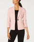 kasper-ruched-sleeve-one-button-blazer
