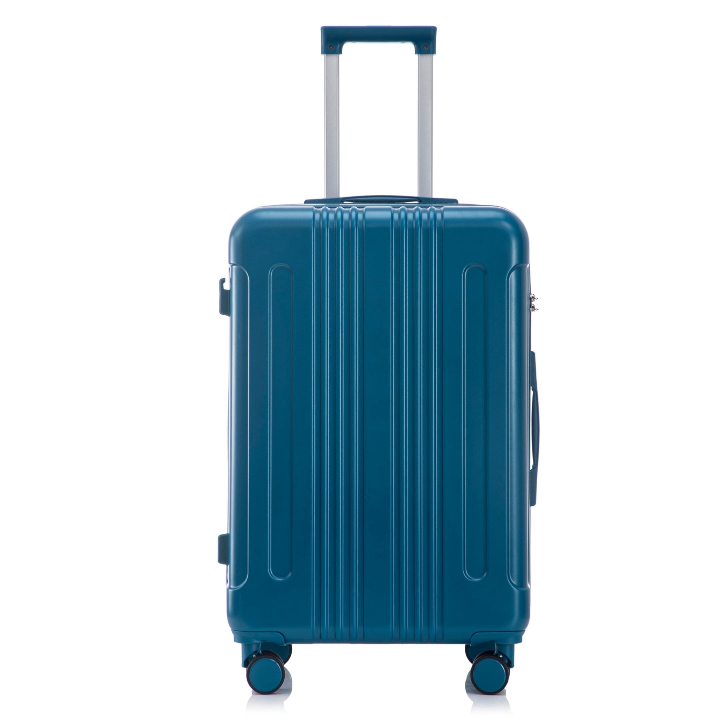 3-पीस एबीएस स्पिनर व्हील लगेज सेट 20"/24"/28" गहरा नीला