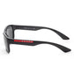Prada Men's PS05VS-1BO5S0-57 Linea Rossa 57mm Black Demishiny Sunglasses