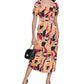 Karl Lagerfeld Printed Puff Sleeve Dress