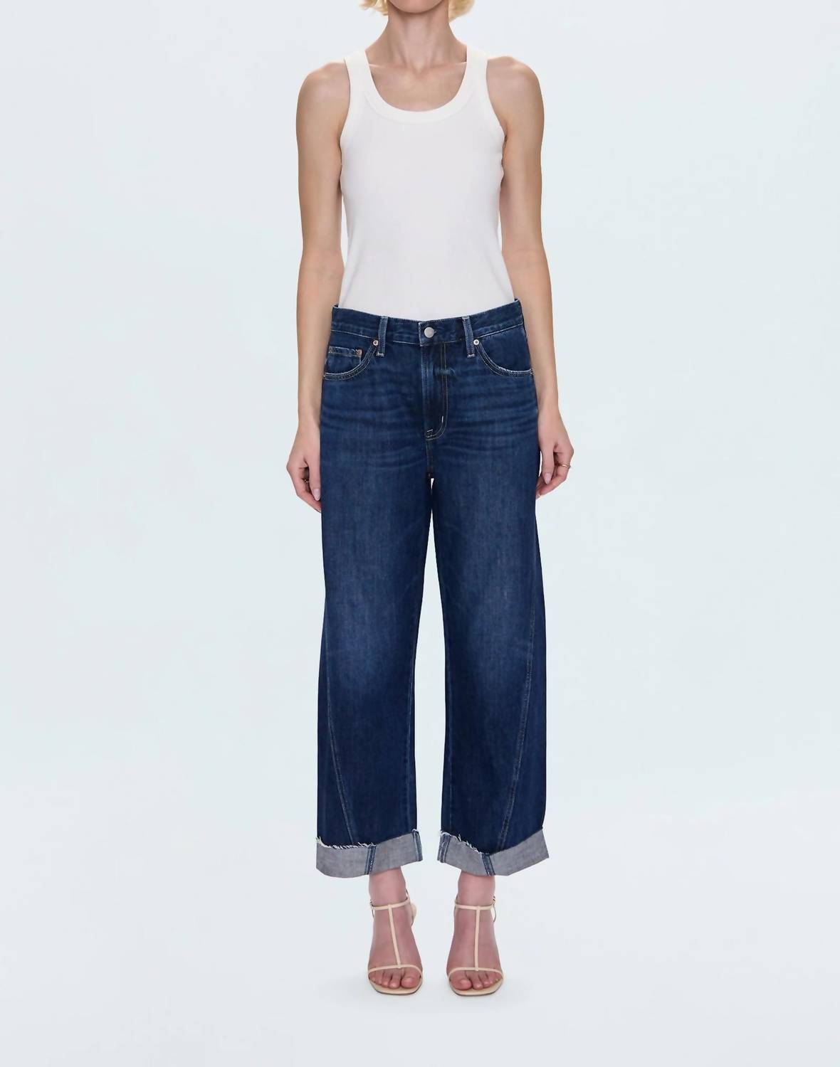 Pistola - Kacey Mid Rise Cuffed Hem Jeans