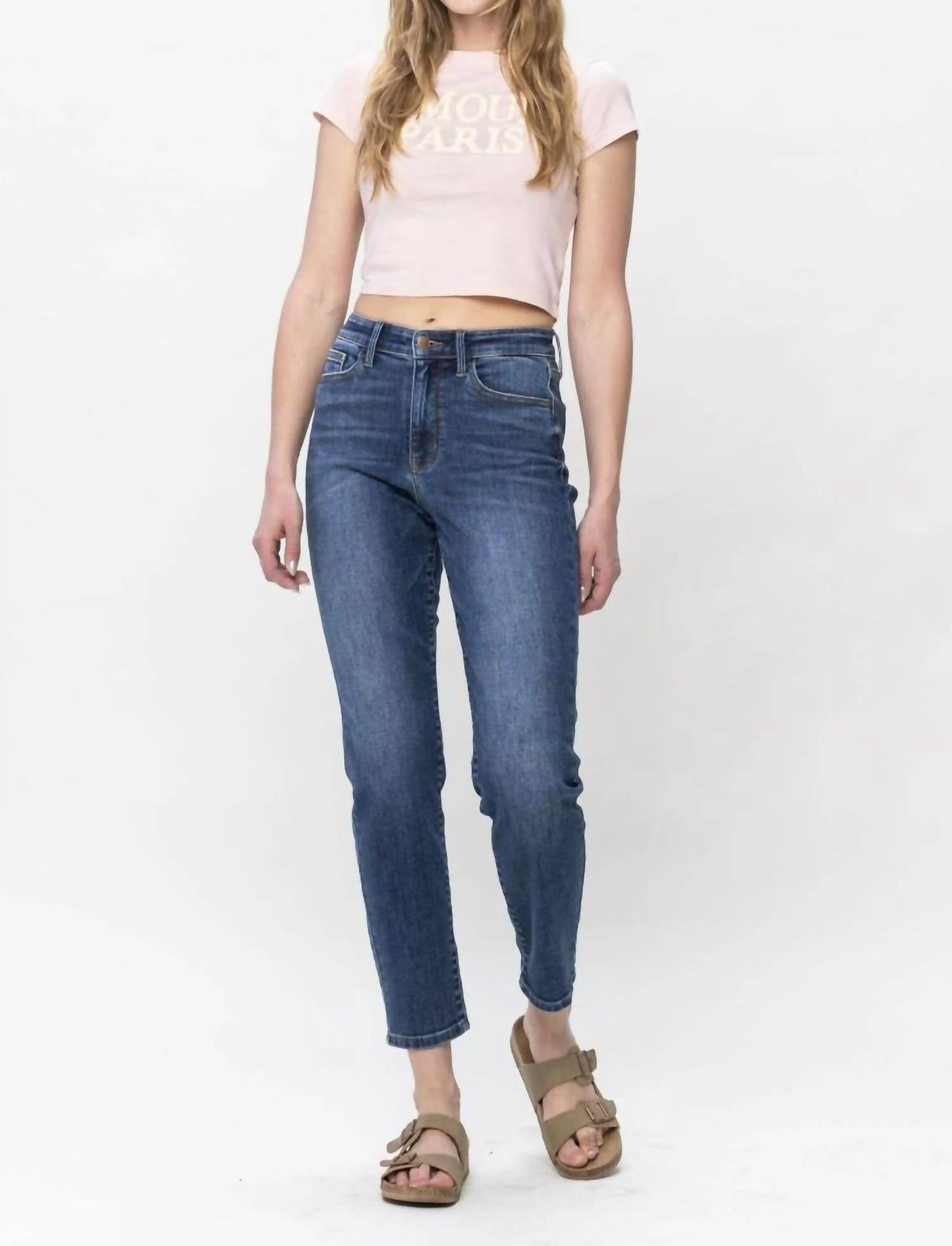 Judy Blue - High Waist Shield Back Pocket Slim Fit Jeans