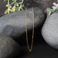 Bead Links Saturn Chain in 14k Yellow Gold (3.5mm)