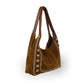 Anabaglish - Women's Phoebe Embroidered Suede Tote