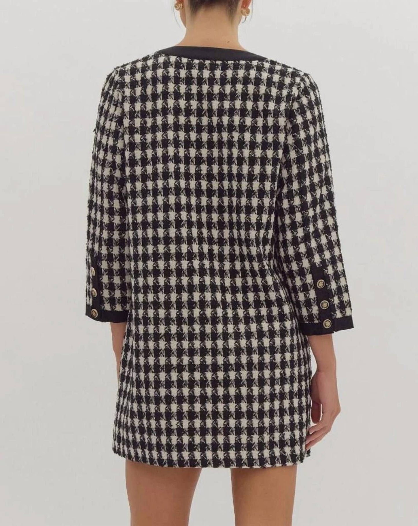 Entro - Audrey V-neck Button Up Dress